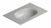 Catalano SFERA umywalka ścienna 75x50cm z kompletem mocowań szary mat 175HZCS/0520760023